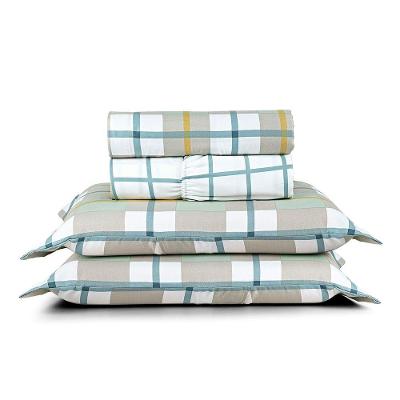 Jogo De Lençol Casal Sublime 400 Fios Micropercal Toque De Algodão 4 Peças York - 100% Poliéster