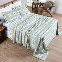 Jogo De Lençol Casal Sublime 400 Fios Micropercal Toque De Algodão 4 Peças York - 100% Poliéster - 2