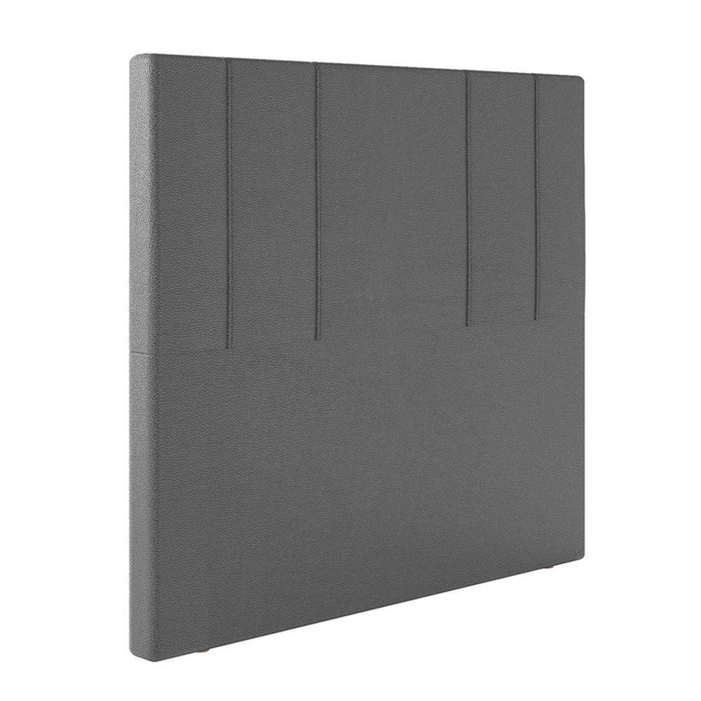 Cabeceira Estofada Queen 160 Cm Rubi Corino Cor: Preto - 2