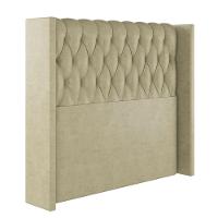 Cabeceira Estofada Solteiro 90 Cm Pérola Veludo Cor: Bege - 2