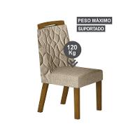 Conjunto Sala De Jantar Mesa Orgânica Sem Vidro 200cm Com 6 Cadeiras Pé Madeira Dacota - 5