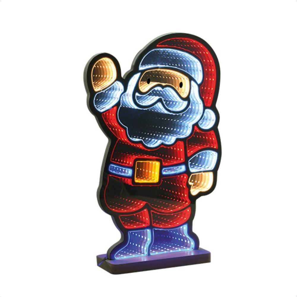 Papai Noel Iluminado Led Luz Infinita 40cm Bivolt Taschibra - 1