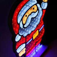 Papai Noel Iluminado Led Luz Infinita 40cm Bivolt Taschibra - 8