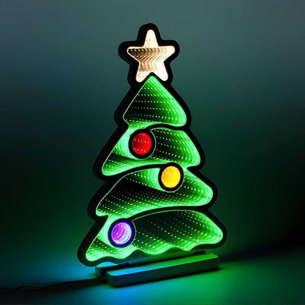 Árvore Natalina Iluminada Led Luz Infinita 40cm Bivolt Taschibra - 4