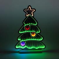 Árvore Natalina Iluminada Led Luz Infinita 40cm Bivolt Taschibra - 3