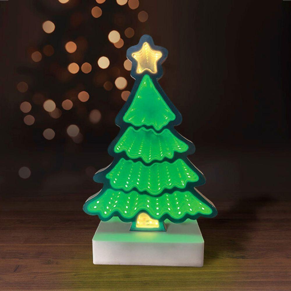 Árvore Natalina Iluminada Led Luz Infinita 25cm Usb/pilha Taschibra - 2