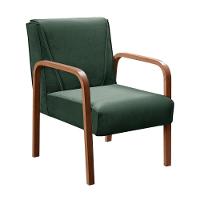 Kit 4 Poltronas Anita Moderna Decorativa Braço Madeira Veludo Verde 270 - 2
