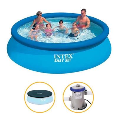 Piscina Inflavel Easy Set 3.853l + Filtro 110v + Capa Intex