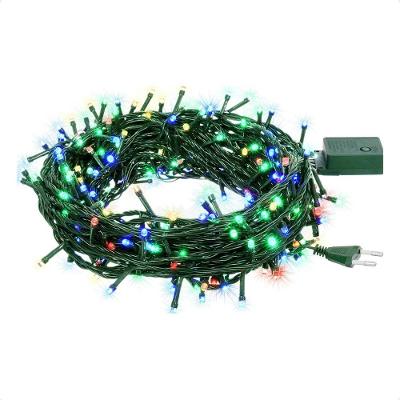 Cordão Luminoso Led Estático 200 Leds Com Tomada Fêmea Taschibra 220v Colorida