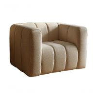 Poltrona Mona Decorativa Confortável Moderna Sala De Estar - Linho Marrom 150 - 1