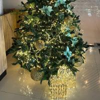 Enfeite Natalino Iluminado Led 3 Caixas De Presentes Dourada Bivolt - 5