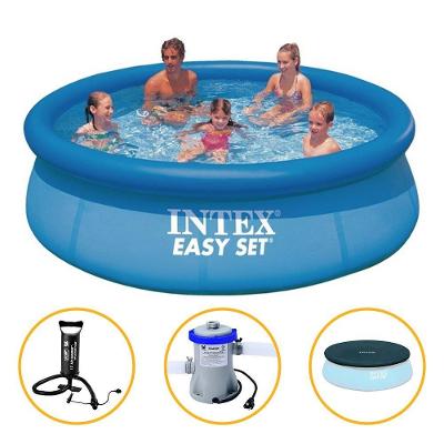 Piscina Inflavel 3.853l + Filtro + Capa + Bomba 220v Intex