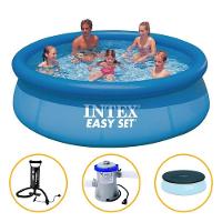 Piscina Inflavel 3.853l + Filtro + Capa + Bomba 220v Intex - 1