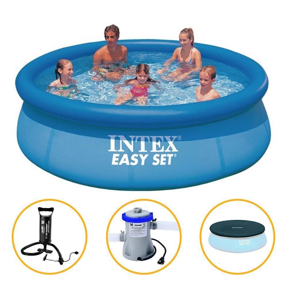 Piscina Inflavel 3.853l + Filtro + Capa + Bomba 110v Intex - 1