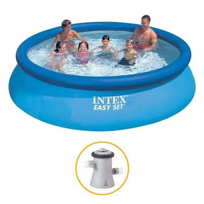 Piscina Inflável Easy Set Intex 3.853 L + Bomba Filtrante 220v Intex