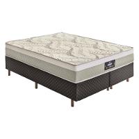 Cama Box Conjugado Queen Com Colchão 158x62x198 Los Angeles Gazin Cr35327 Areia Marrom - 2