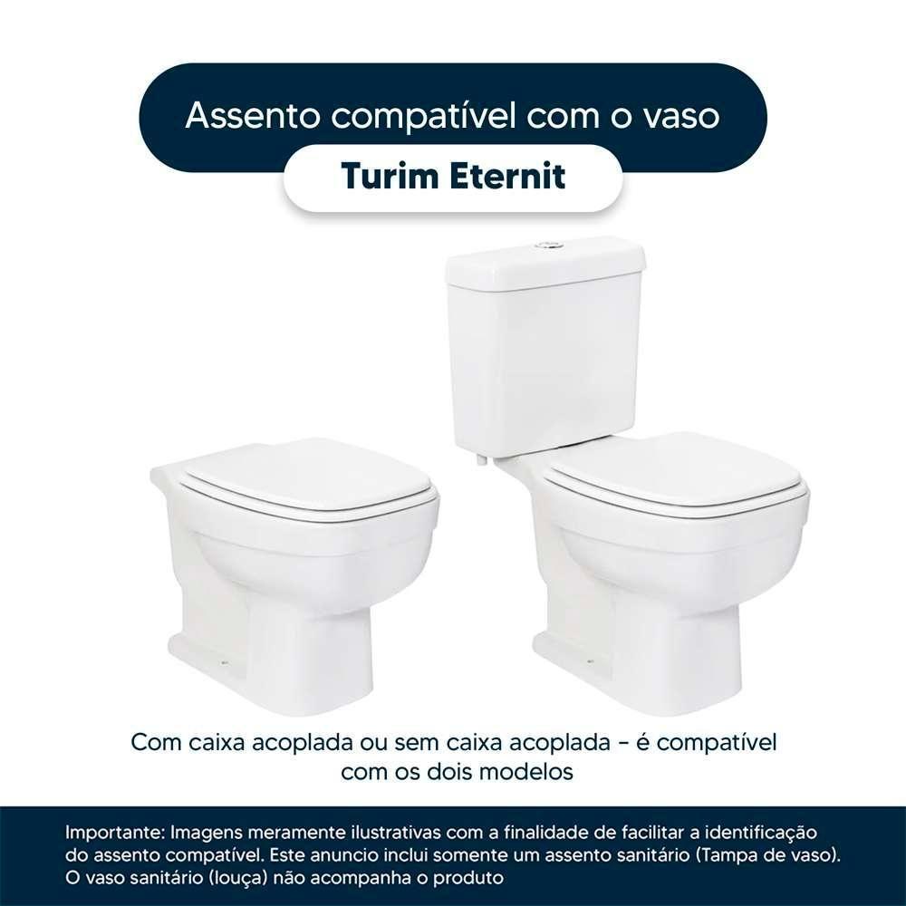 Assento Sanitario Decorado Borboleta Turim Para Vaso Eternit - 4