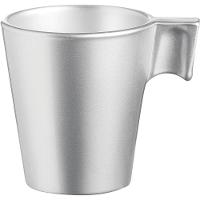 Luminarc Flashy Xícara Expresso 6X6X6Cm 80Ml Vidro Temperado Prata - 1