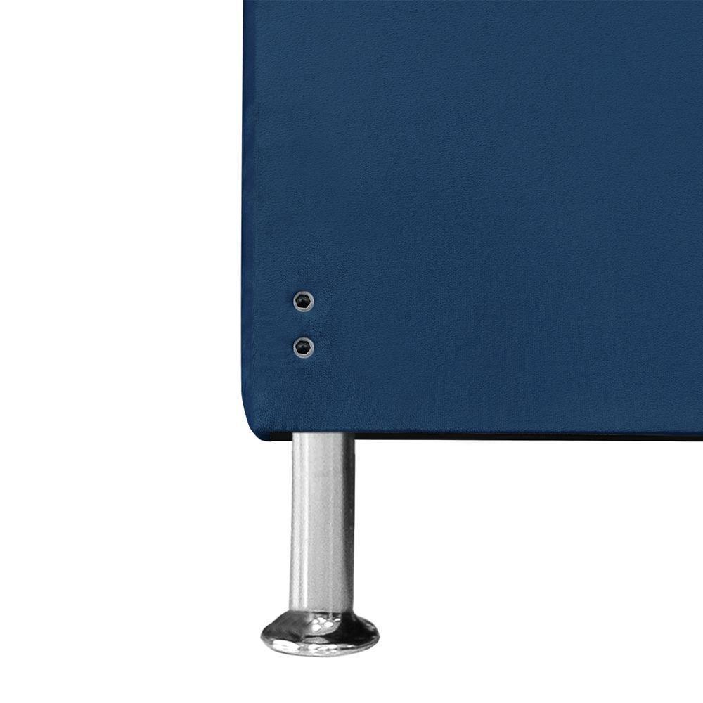 Cabeceira De Cama Box Casal 140 Cm Baronesa Cor:azul Marinho - 5