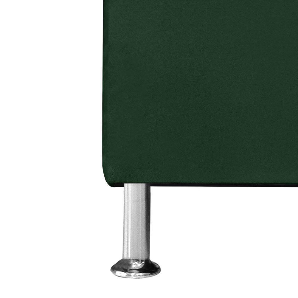 Cabeceira Estofada Cama Box Casal 140 Cm Carla Premium - Veludo Verde - 3