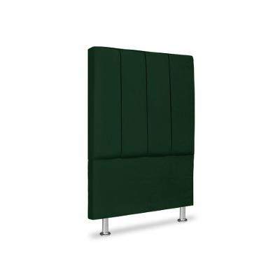 Cabeceira Estofada Cama Box Carla Linha Premium Cor:verde;tamanho:solteiro 90 Cm