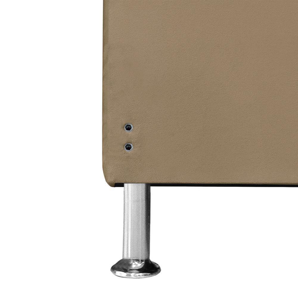 Cabeceira De Cama Box Casal 140 Cm Baronesa Cor:bege Escuro - 7