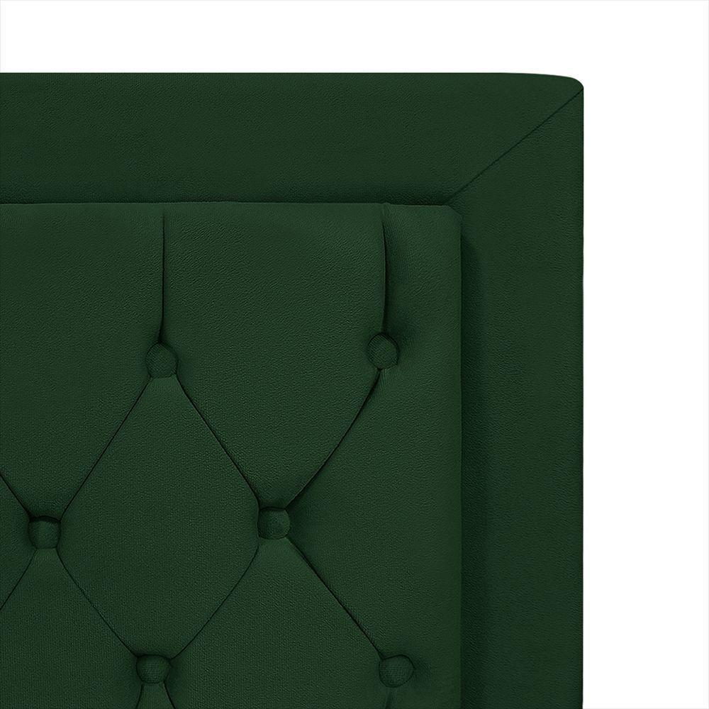 Cabeceira De Cama Box Casal 140 Cm Baronesa Cor:verde - 3