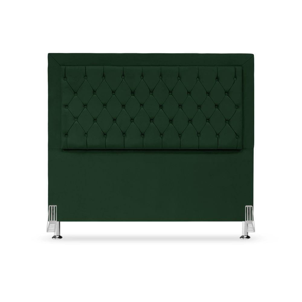 Cabeceira De Cama Box Casal 140 Cm Baronesa Cor:verde - 4
