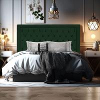 Cabeceira De Cama Box Casal 140 Cm Baronesa Cor:verde - 6