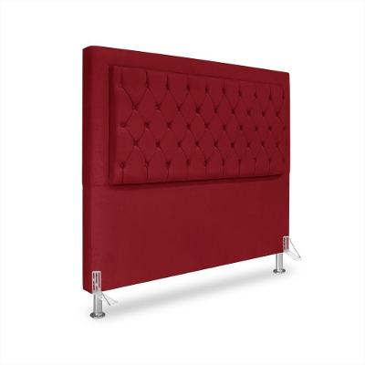 Cabeceira De Cama Box Casal 140 Cm Baronesa Cor:vermelho
