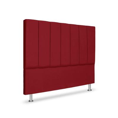 Cabeceira Estofada Cama Box Carla Linha Premium Cor:vermelho;tamanho:casal 140 Cm