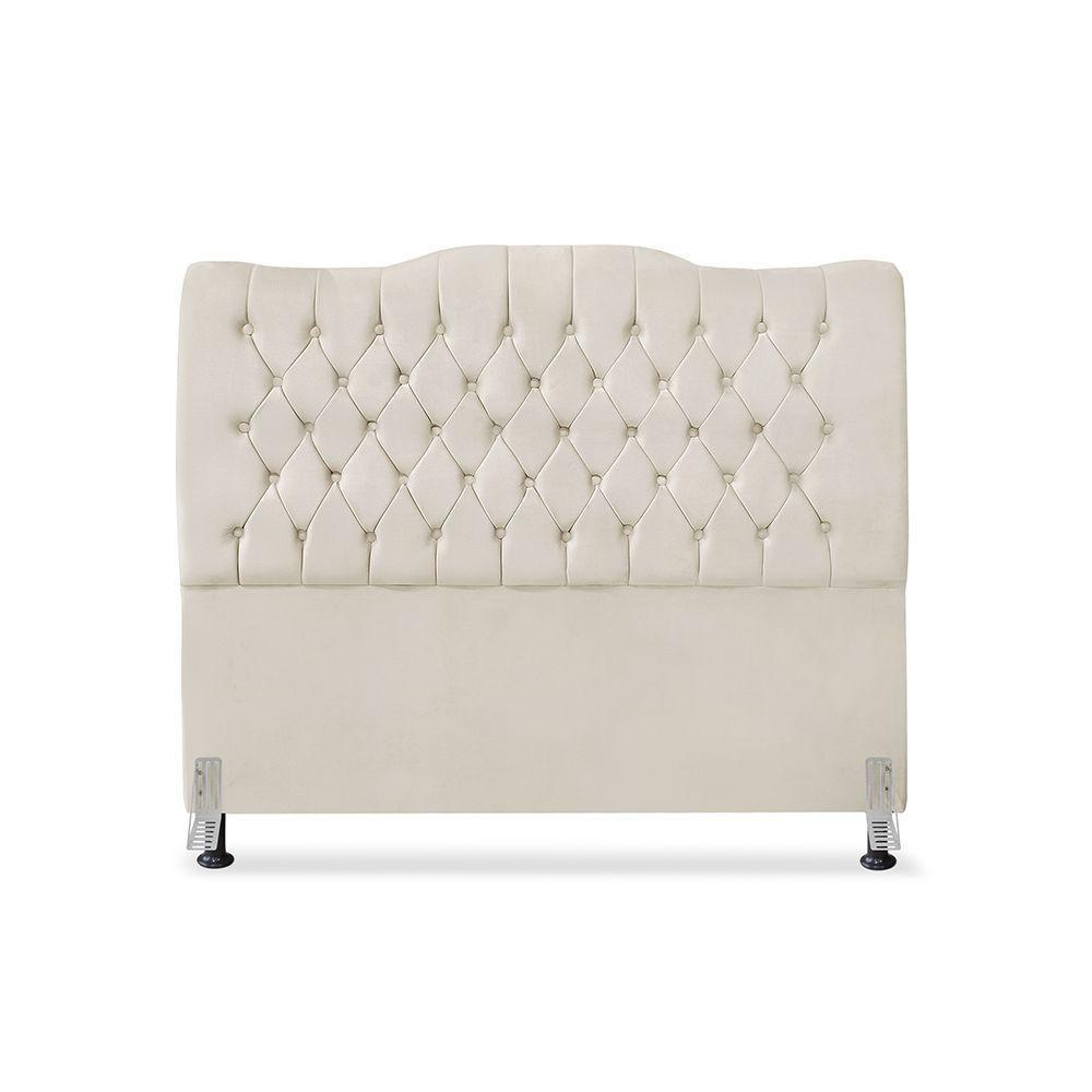 Cabeceira De Cama Box Casal 140 Cm Dunas bege Claro - 2