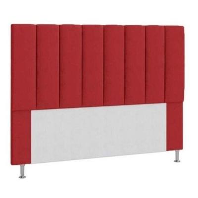 Cabeceira Estofada Cama Box Solteiro 90 Cm Carla - Vermelho
