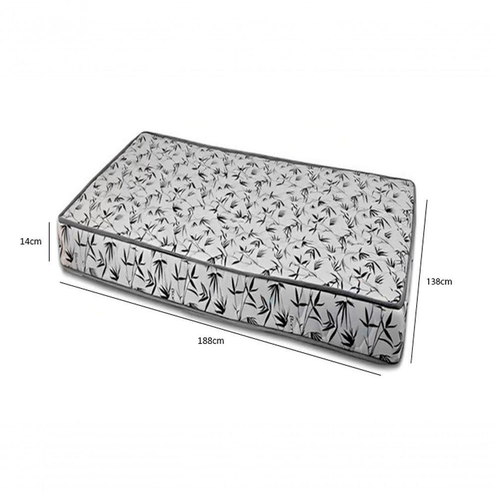 Colchão Casal 138 Nápoles - 100% Espuma - D33 Branco 14x138x188 - 2