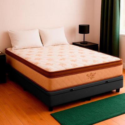 Cama Box Casal E Colchão Victory Molas V-store 138x188x30 Cor:cinza