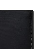 Cabeceira Estofada Cama Box Casal 140 Cm Carla Premium - Veludo Preto - 6