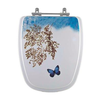Assento Sanitario Decorado Borboleta Venice Para Vaso Belize