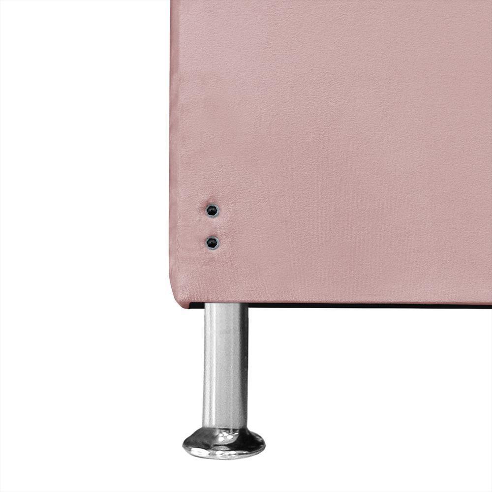 Cabeceira De Cama Box Casal 140 Cm Baronesa Cor:rose - 5