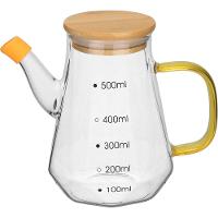 Chaleira Tampa Em Bambu Alça âmbar Borossilicato 500ml 10x14 - 1