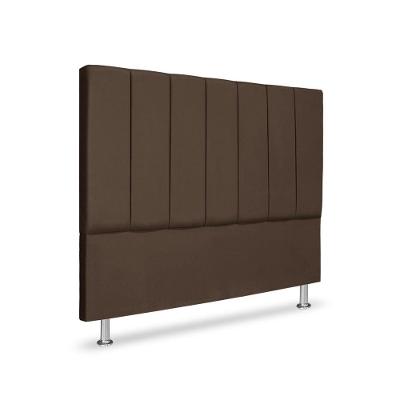 Cabeceira Estofada Cama Box Carla Linha Premium Cor:marrom;tamanho:queen 160 Cm