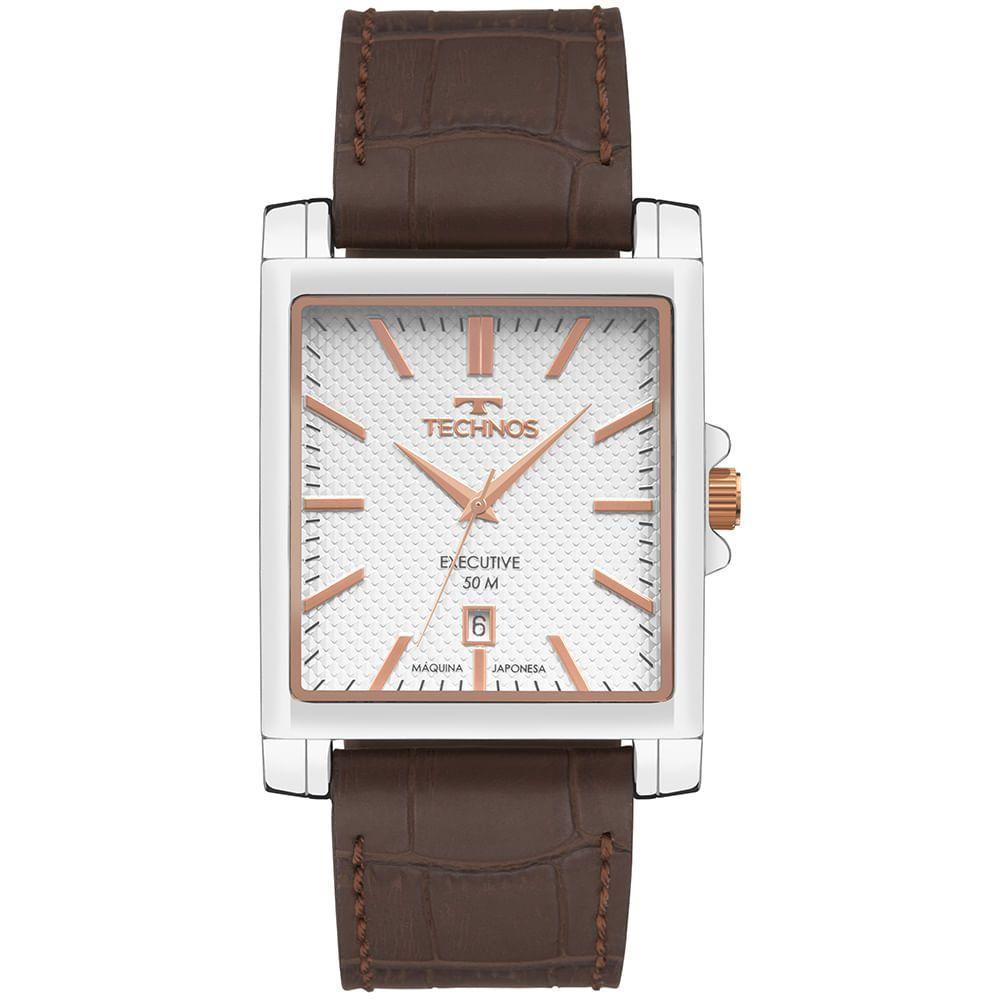 Relógio Technos Masculino Executive Prata - 2115ubw-0k - 1