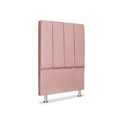 Cabeceira Estofada Cama Box Carla Linha Premium Cor:rose;tamanho:solteiro 90 Cm