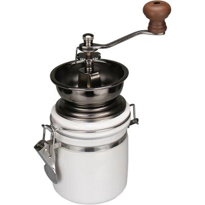 Moedor Café Home&co Cerâmica - Metal 14x8x8cm Branco Manual