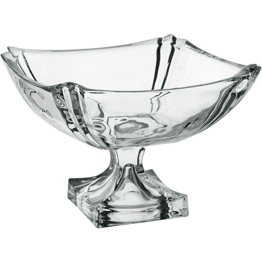 Fruteira Centro Mesa Home&co Pe Vidro 19x26cm Transparente - 1