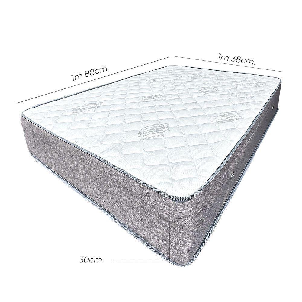 Colchão Resistente Molas Ensacadas Confortável Espuma D33 Splendida 30x138x188 - 2