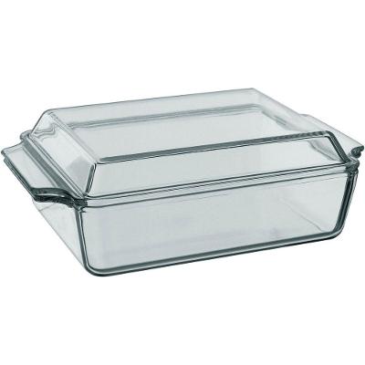 Assadeira Retangular Home & Co 1,5l Com Tampa De Vidro