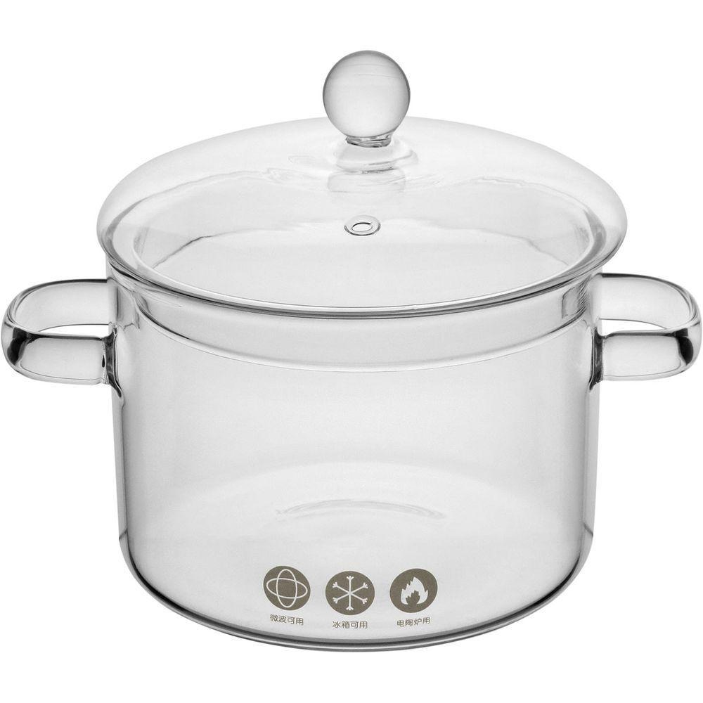 Panela Cozinha Com Tampa Home&co Borossilicato 1,5l - 1
