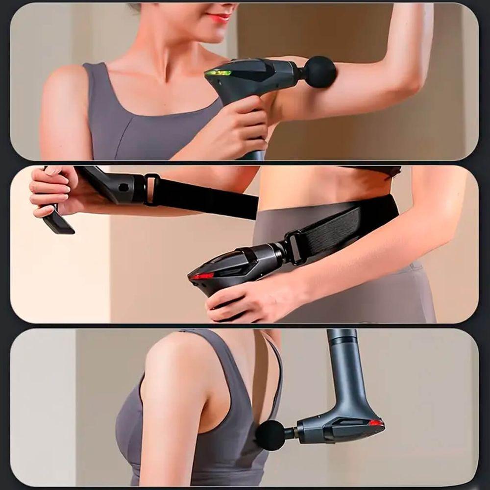 Massageador Silencioso Com Velocidade Ajustável 2400-3300rpm E 4 Pontas - 3