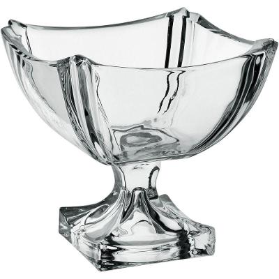 Fruteira Centro Mesa Home&co Com Pe Vidro 21x21 Transparente