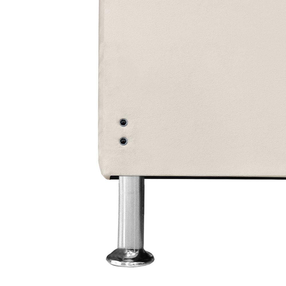 Cabeceira De Cama Box Casal 140 Cm Baronesa Cor:bege Claro - 5